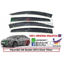 Hyundai i40 Sedan 2012 AG Door Visor Air Press Wind Deflector (Big 12cm Width)